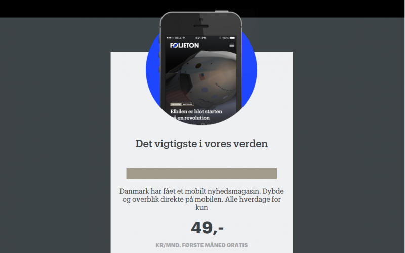 Jeg elsker at læse Føljeton